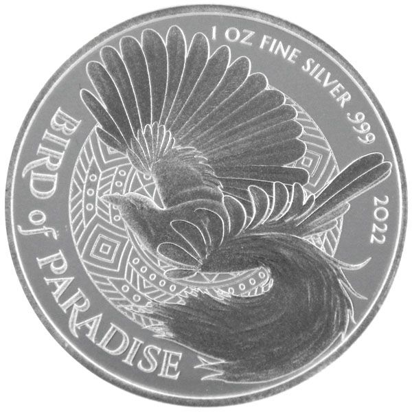 1 Oz Silber - Papua Neuguinea - Paradiesvogel 2022